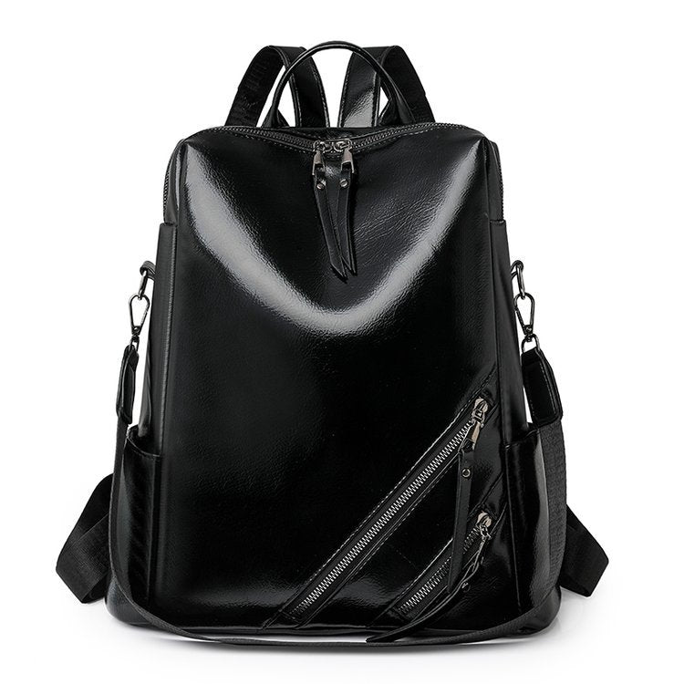Fashionable Multi-Zipper Backpack Bowlift