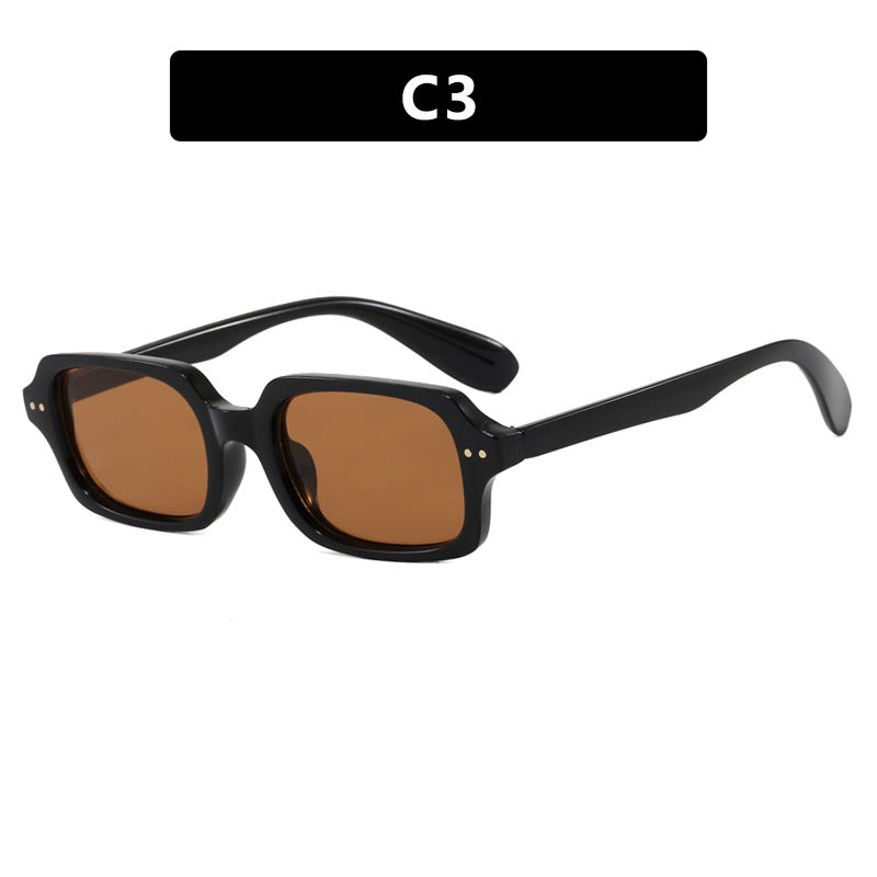 Ladies stylish square sunglasses with striking accents Bowlift
