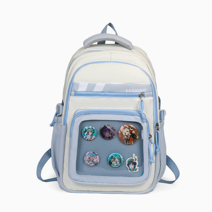 Stylish Graphic Patch Backpack Bowlift