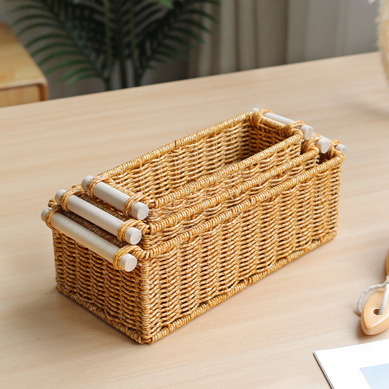 Rectangular Woven Storage Caddy Bowlift