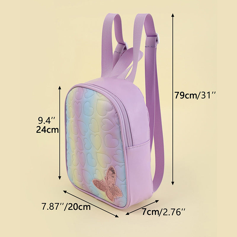 Mini backpack with heart pattern Bowlift