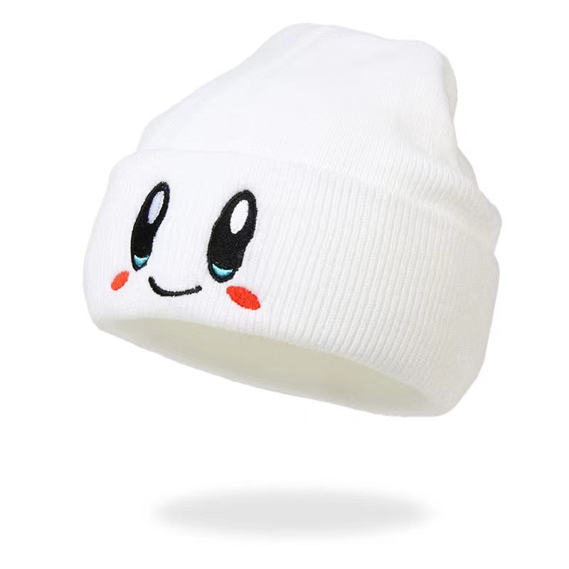 Cute Character Embroidered Knit Beanie