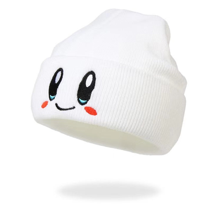 Cute Character Embroidered Knit Beanie