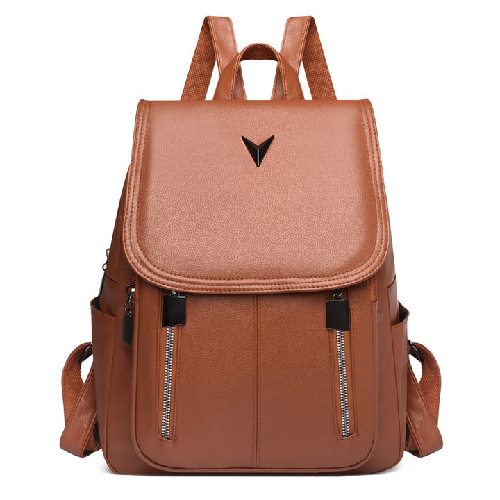 Versatile Leather Backpack