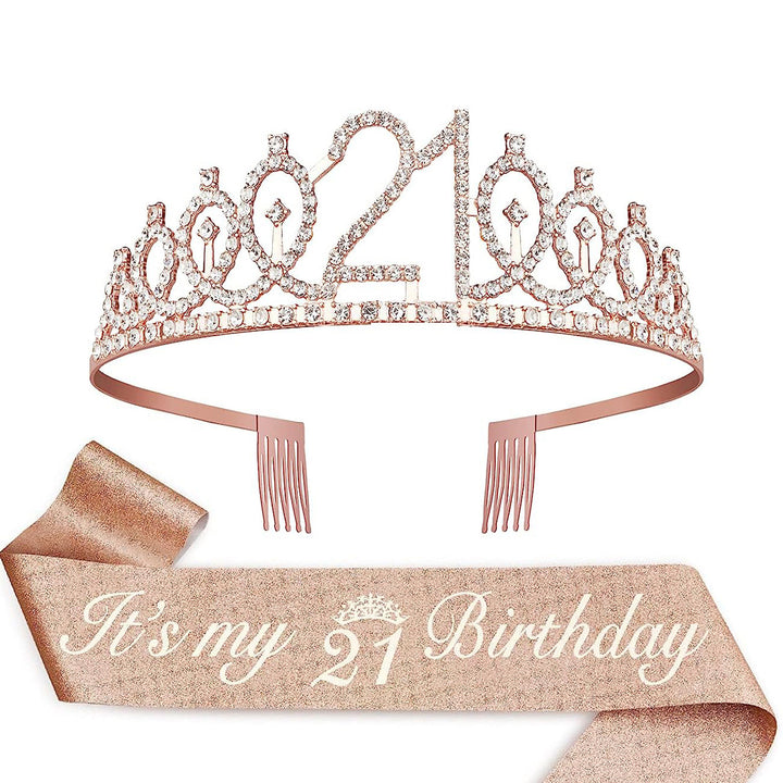 Ladies Crystal Princess Crown with 30 & Fabulous lettering Bowlift