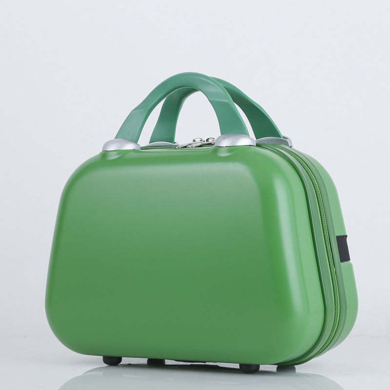 compact hard-shell travel cosmetic vanity case with dual top handles and secure zipper closure Bowlift