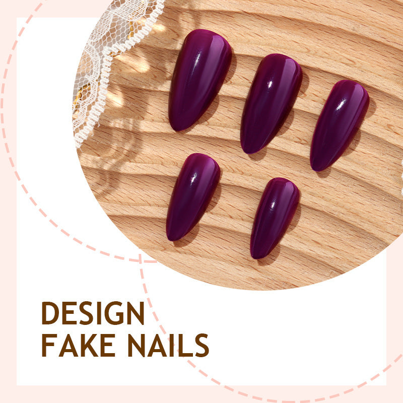 Luxury artificial nail set with pointed designs Bowlift