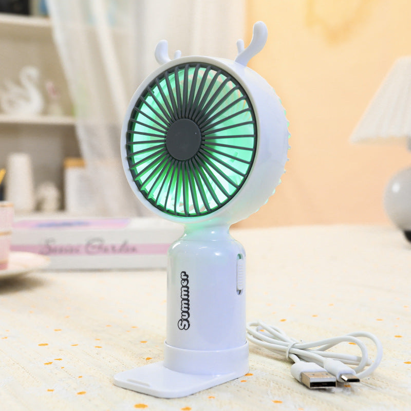 Women's Portable Fan with Cute Ears Bowlift