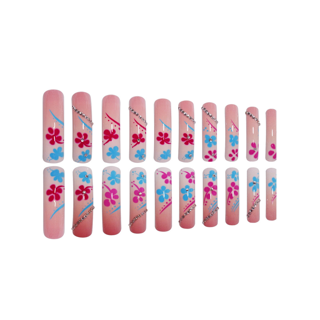 Decorative Long Acrylic Nail Extensions Bowlift