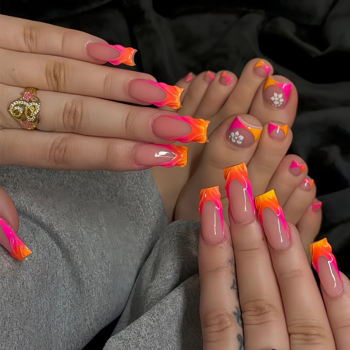 Glamorous Acrylic Nail Set Bowlift