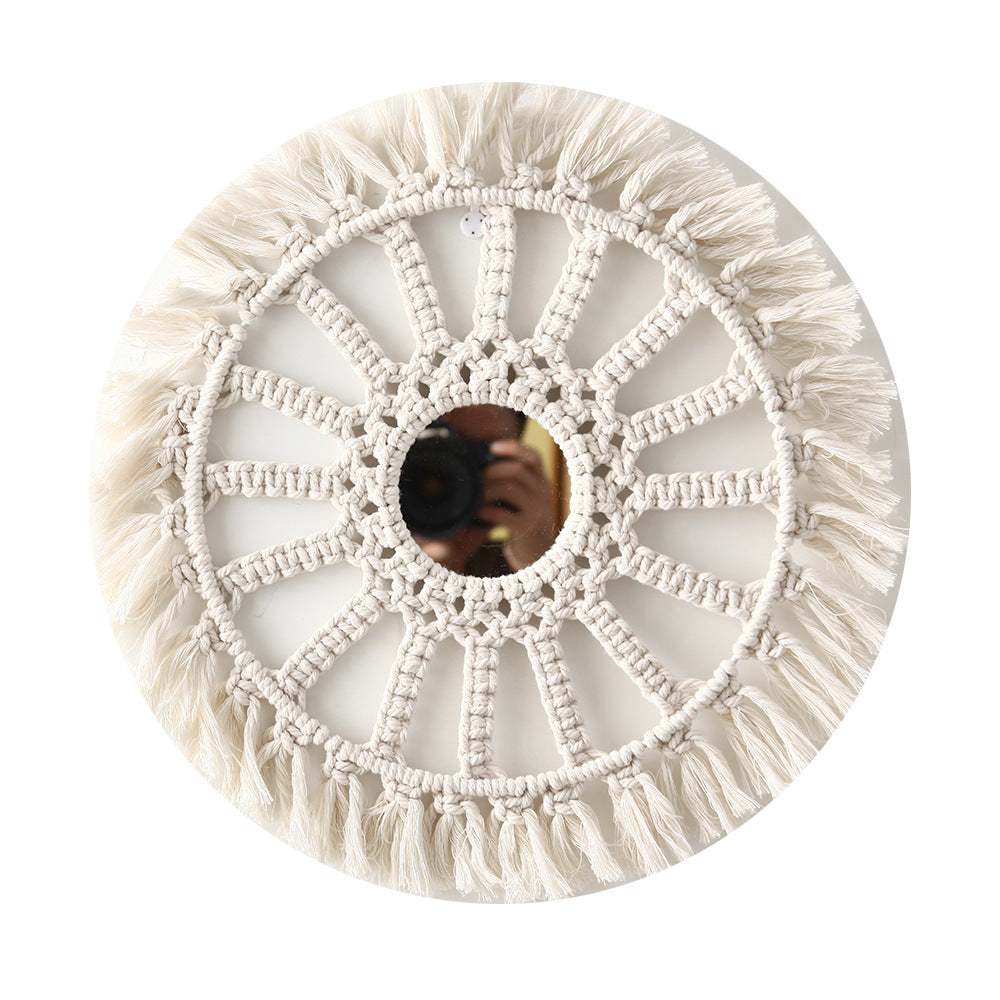 Bohemian Macrame Wall Mirror Bowlift