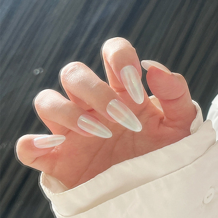 Elegant Stiletto Press-On Nail Art with Rhinestone Accents Bowlift