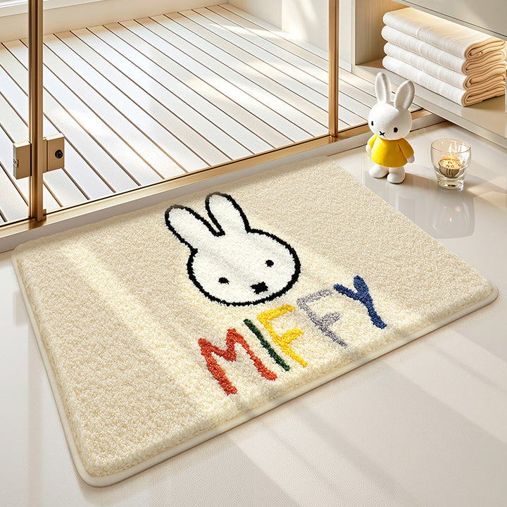 Cute Cartoon Bunny Bath Mat Bowlift