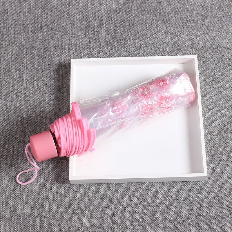 Women's elegant and portable umbrella with floral design Bowlift