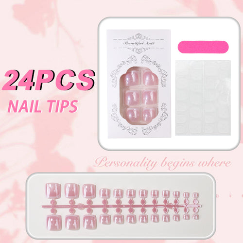 Elegant Press-On Nail Tips Set Bowlift