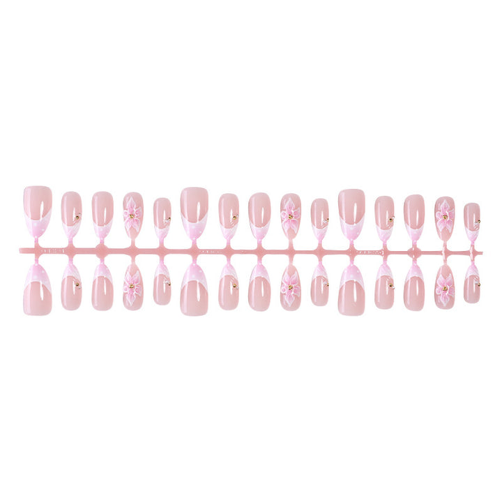 Elegant Floral Press-On Nail Art Set Bowlift 1788496102