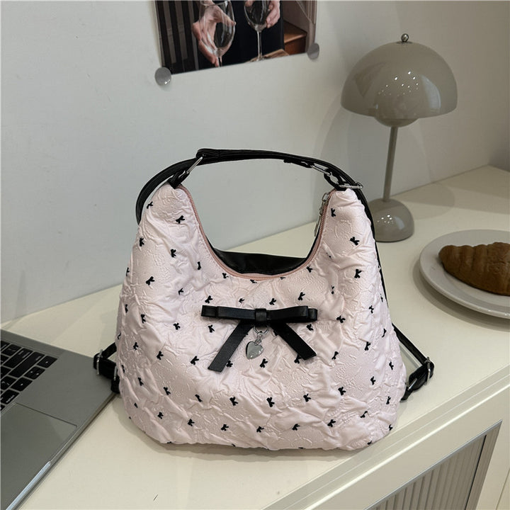 Stylish Quilted Shoulder Bag Bowlift