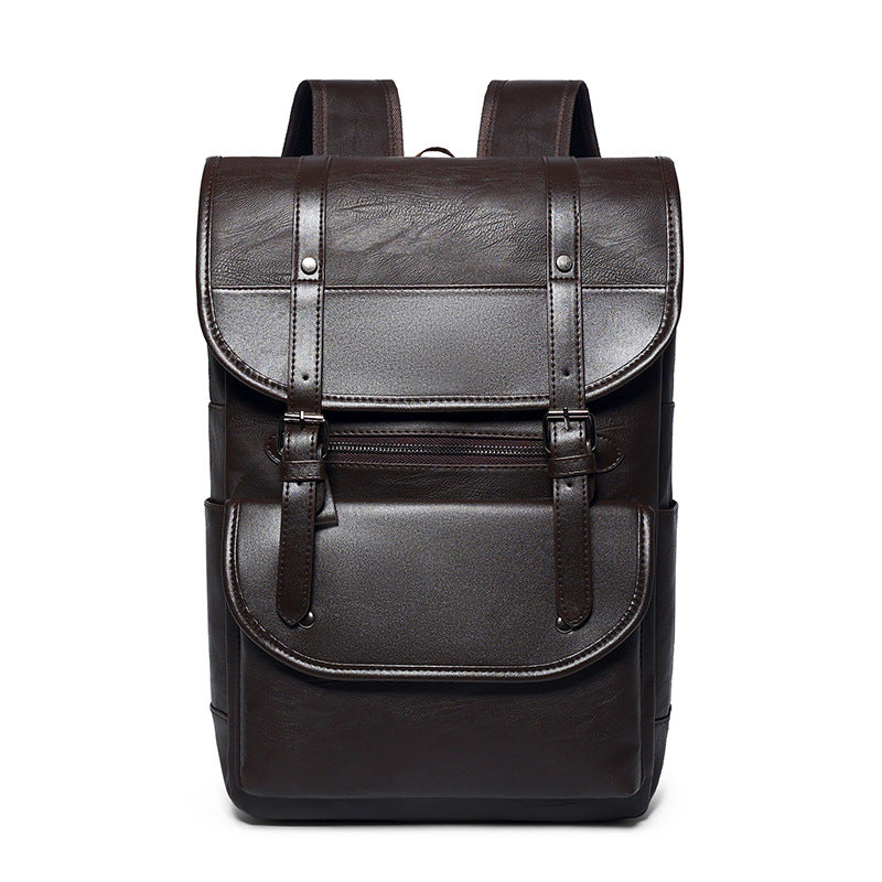 Versatile Leather Backpack Bowlift