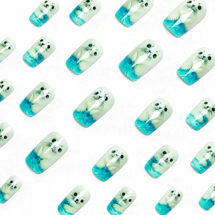 3D Seal-Themed Nail Art Bowlift