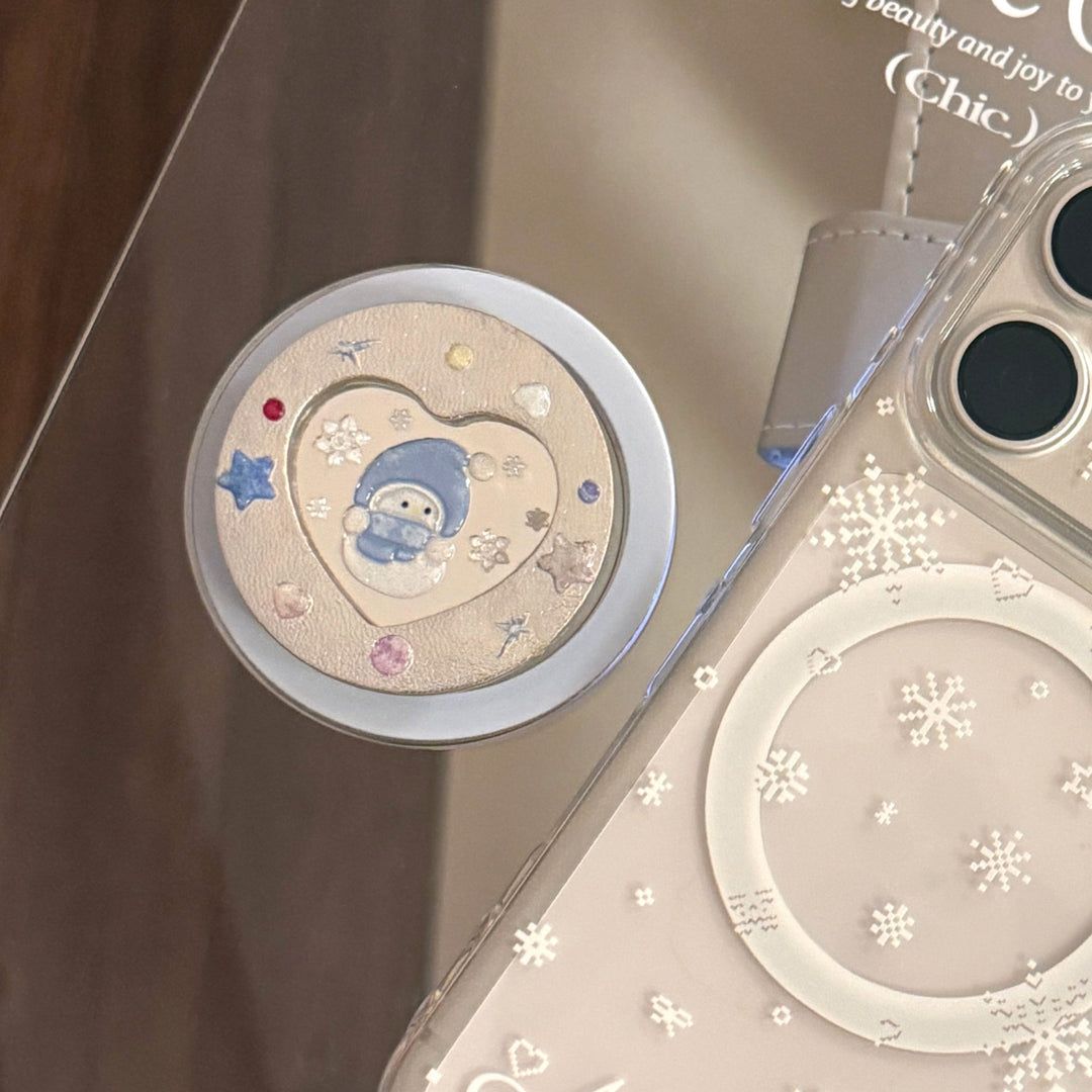 Smartphone Finger Holder with Winter Motif Bowlift