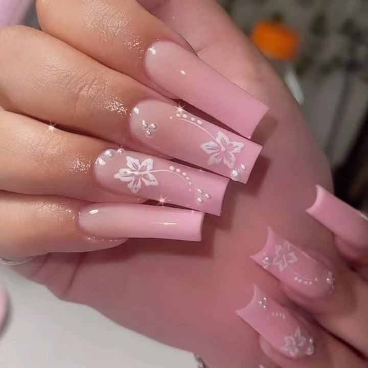 Ornate Butterfly-Inspired Acrylic Nail Extensions Bowlift