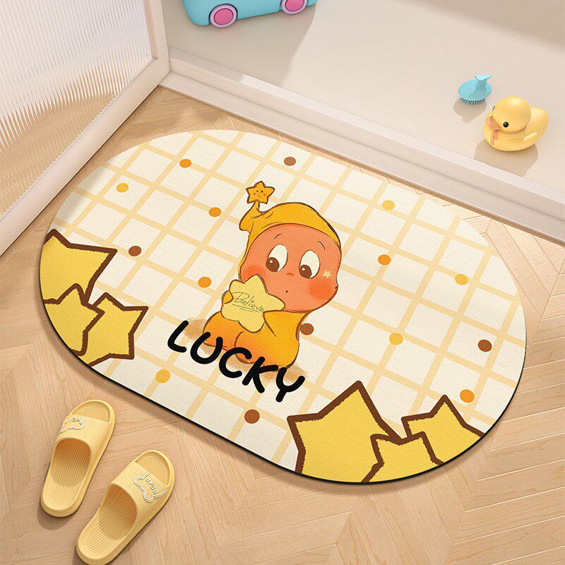 Cute Cartoon Character Welcome Mat
