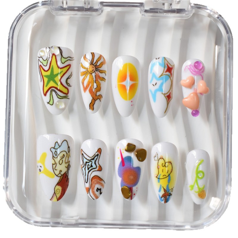 Artistic Themed Press-On Nail Set Bowlift