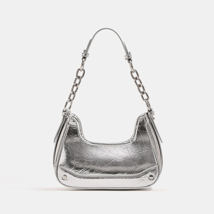 Chic Metallic Shoulder Bag Bowlift