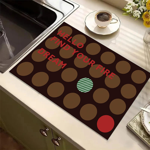Playful Textured Kitchen Mat Bowlift