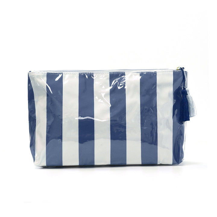 Cosmetic pouch with practical zipper and colorful checkered pattern Bowlift