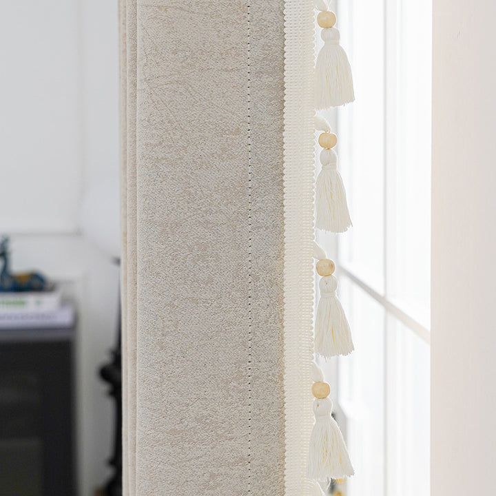 Decorative curtain with tassel trim Bowlift
