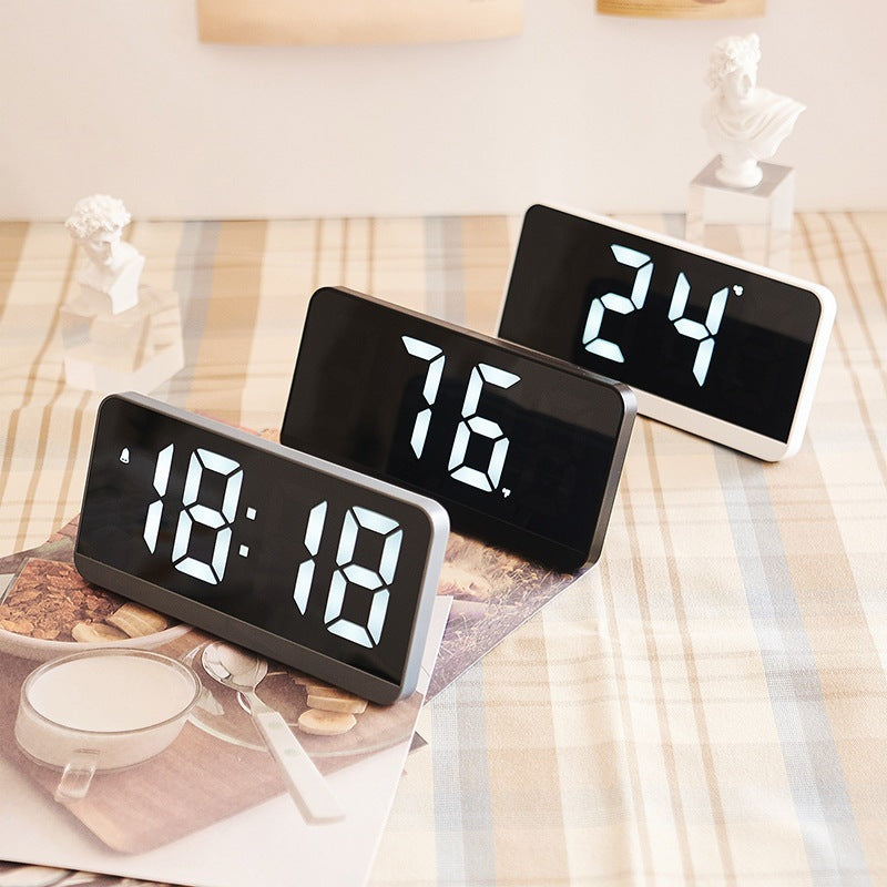 Digital LED Alarm Clock in Modern Design Bowlift