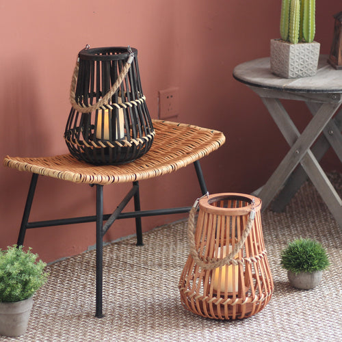 Stylish lantern with hemp handle Bowlift