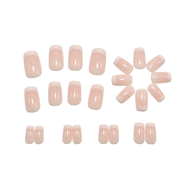 High-quality artificial nails with elegant French tip Bowlift