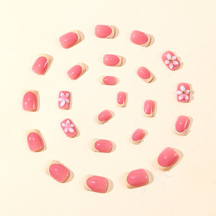 Decorative Floral 3D Nail Art Extensions Bowlift