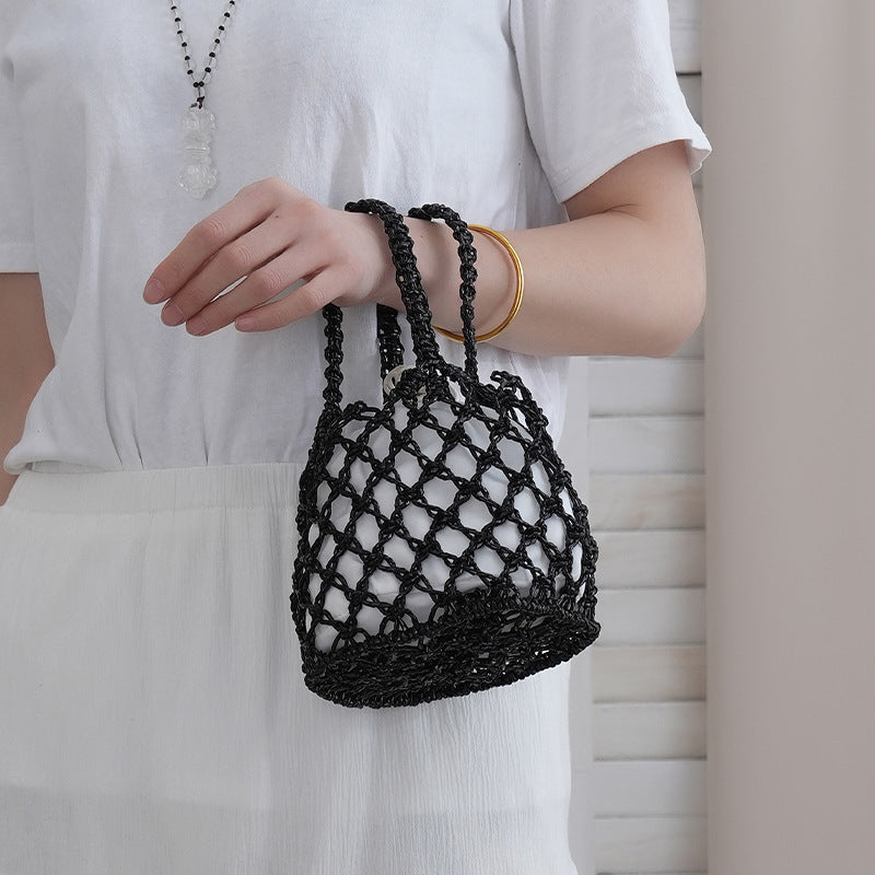 Net shopping bag with braided design Bowlift