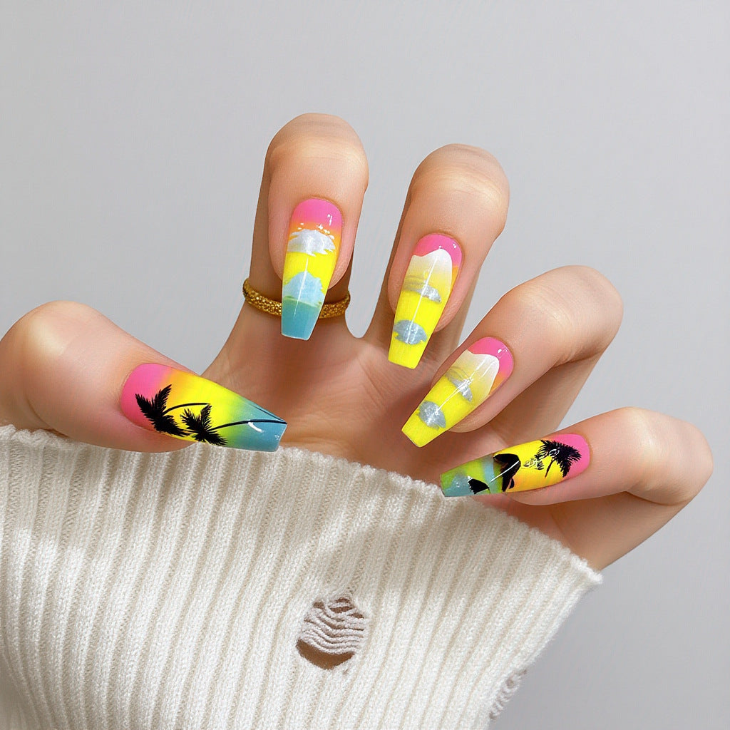 Artful Nail Extensions with Elegant Tips Bowlift