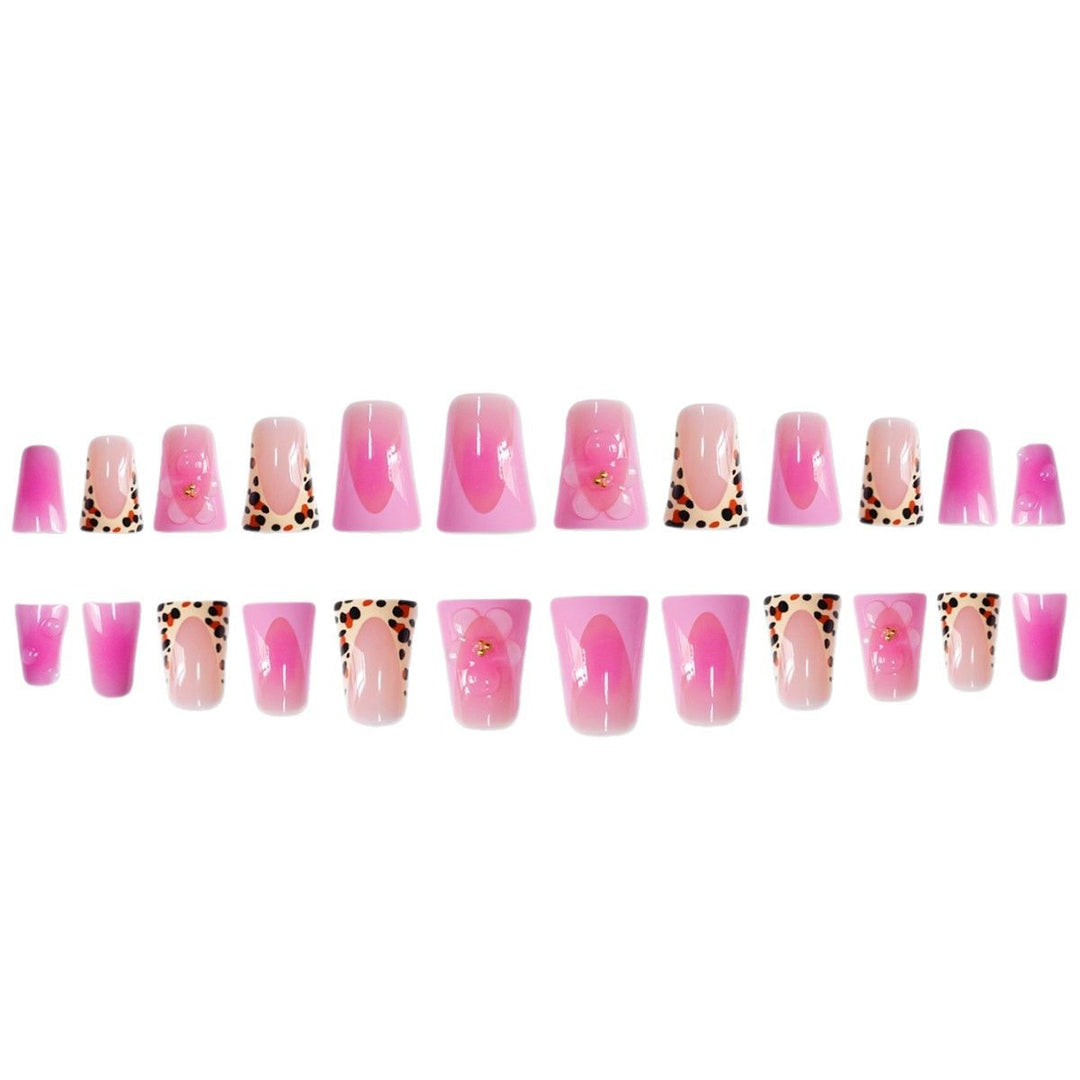 Floral and Animal Print Press-On Nail Extensions Bowlift