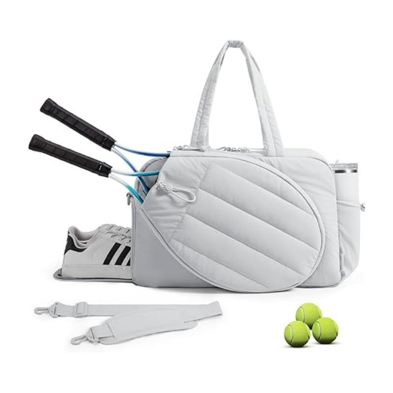 Sporty Tennis Equipment Tote Bag Bowlift