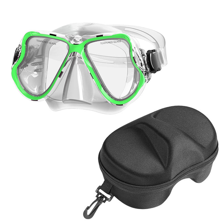 Diving mask with wide field of vision and comfortable wearing comfort Bowlift