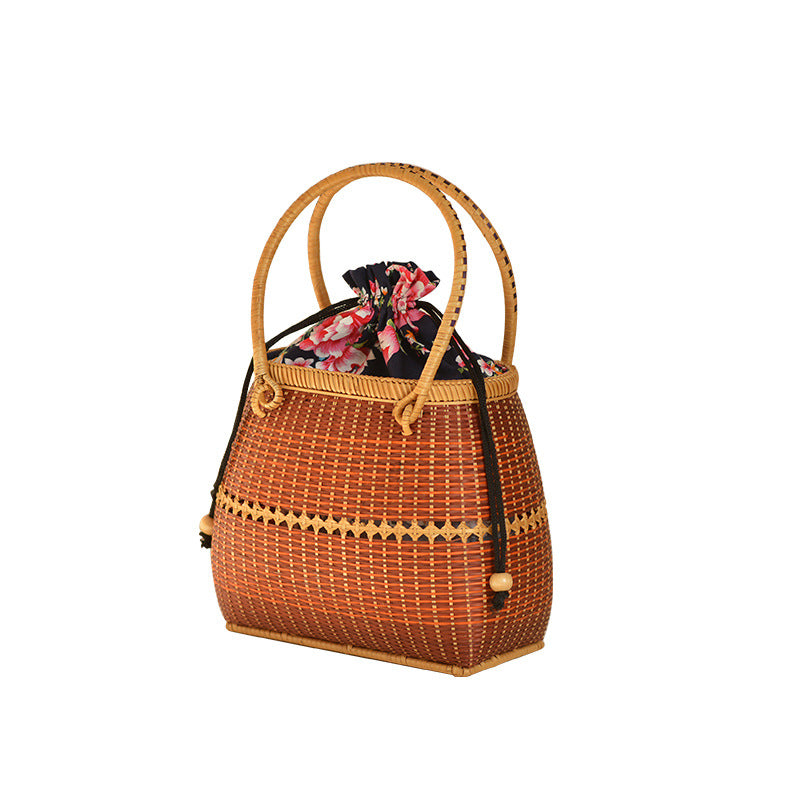 Handmade synthetic fiber tote bag Bowlift