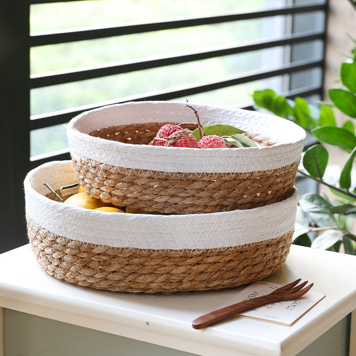 Unisex beef storage basket with elegant textile edging Bowlift