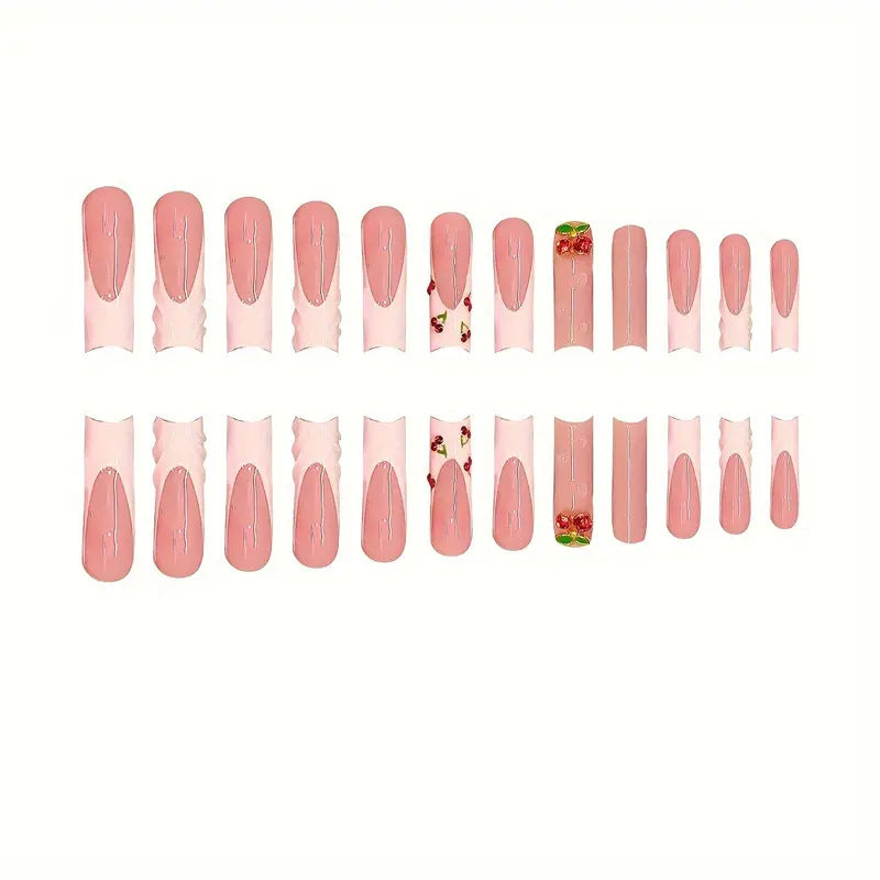 Artistic Cherry Blossom Nail Enhancements Bowlift
