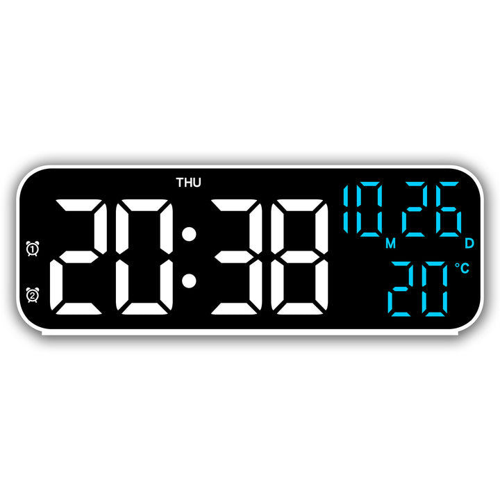 Digital Alarm Clock with Large LED Display and Weather Function Bowlift