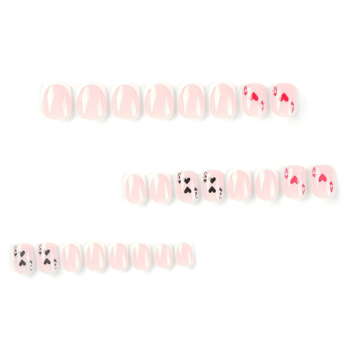 Playful nail art in playing card design Bowlift