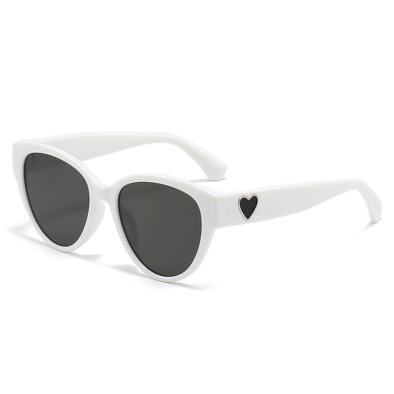 Heart-Shaped Cat-Eye Sunglasses