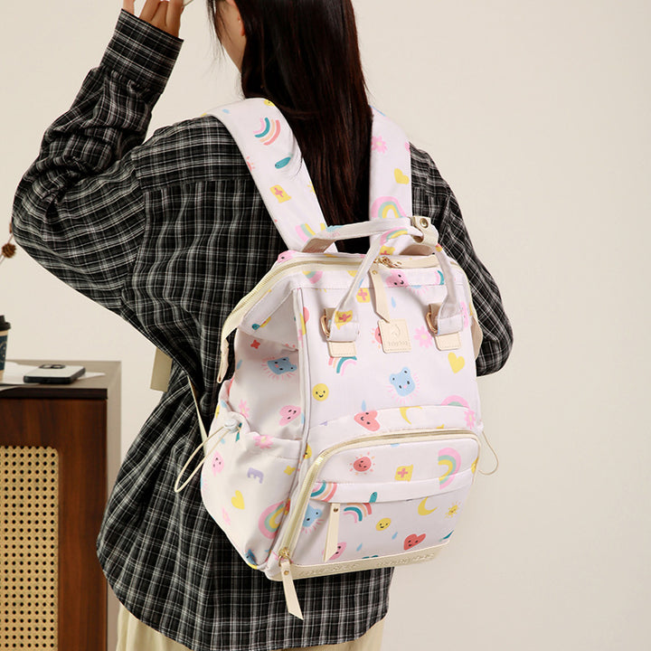 Multi-Functional Kids' Cartoon-Themed Diaper Backpack Bowlift
