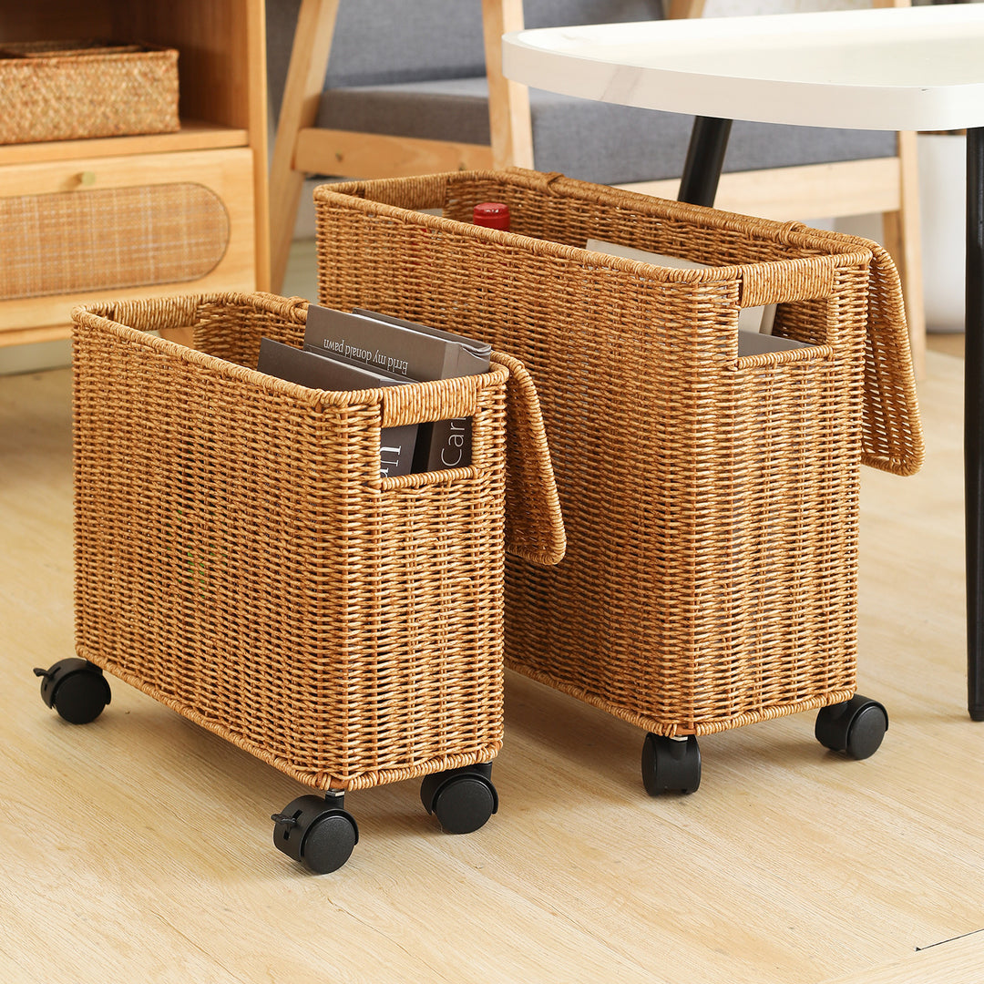 Mobile Woven Laundry Hamper Bowlift