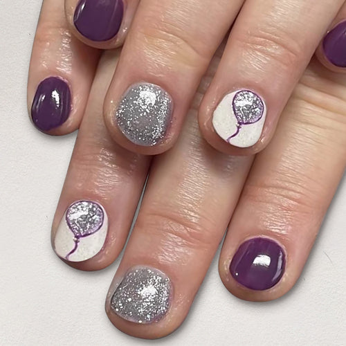 Creative Balloon-Themed Nail Art Set Bowlift