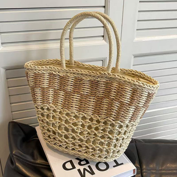 Basket bag with unique weaving structure Bowlift